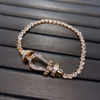 [Royal Top]FORCE  HORSESHOE  DIAMOND TENNIS BRACELET