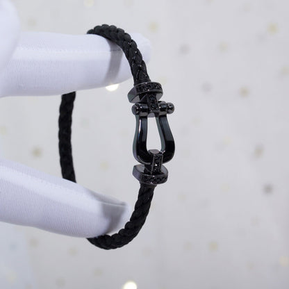 [Royal Top]FORCE LARGE SERIES HORSESHOE BLACK SAMURAI BRACELET