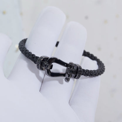 [Royal Top]FORCE LARGE SERIES HORSESHOE BLACK SAMURAI BRACELET