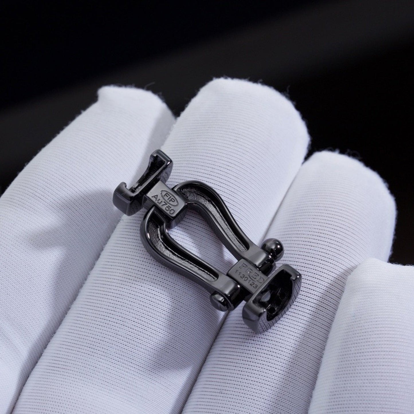 [Royal Top]FORCE LARGE SERIES HORSESHOE BLACK SAMURAI BRACELET