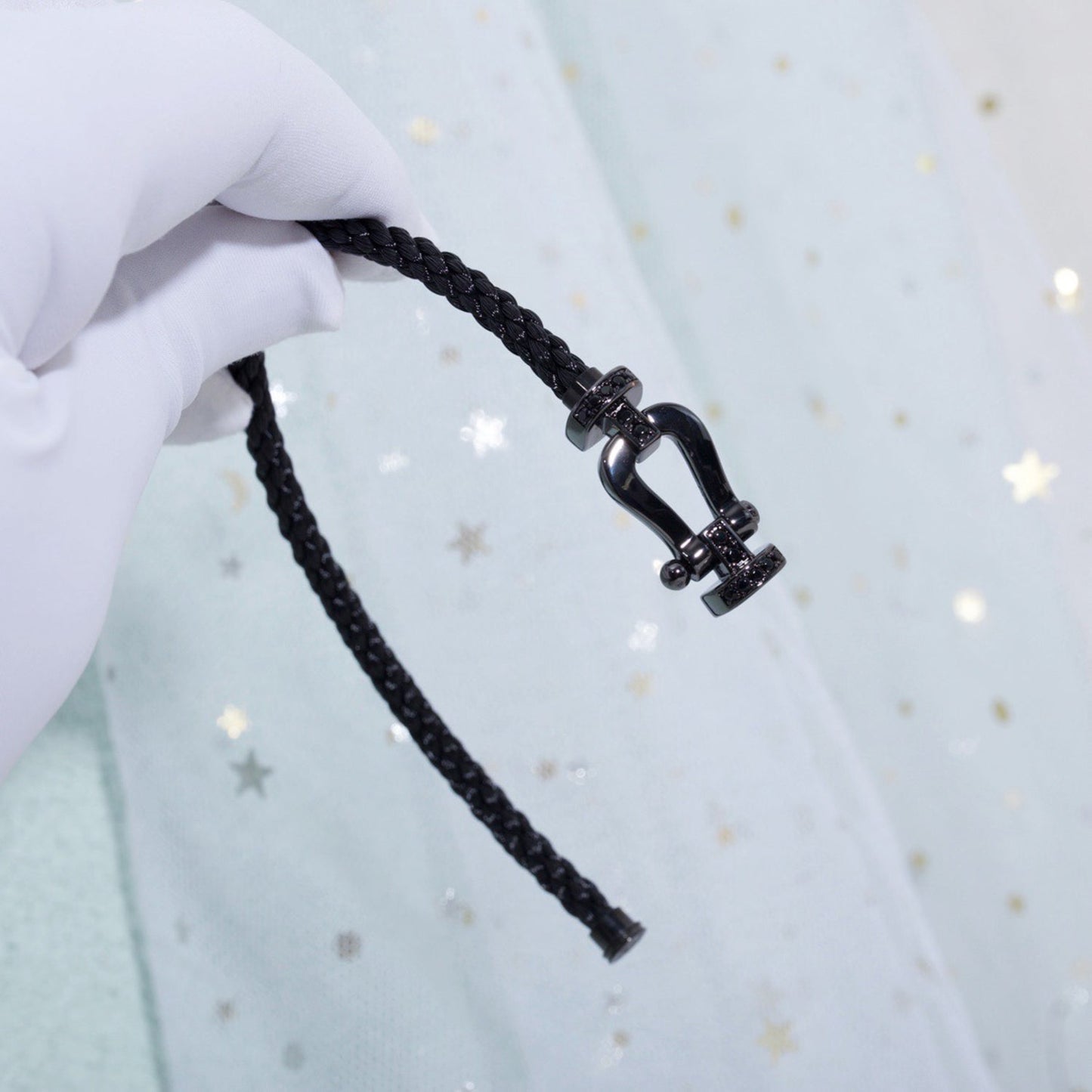 [Royal Top]FORCE LARGE SERIES HORSESHOE BLACK SAMURAI BRACELET