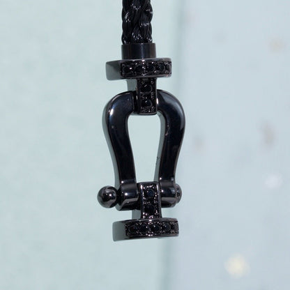 [Royal Top]FORCE LARGE SERIES HORSESHOE BLACK SAMURAI BRACELET