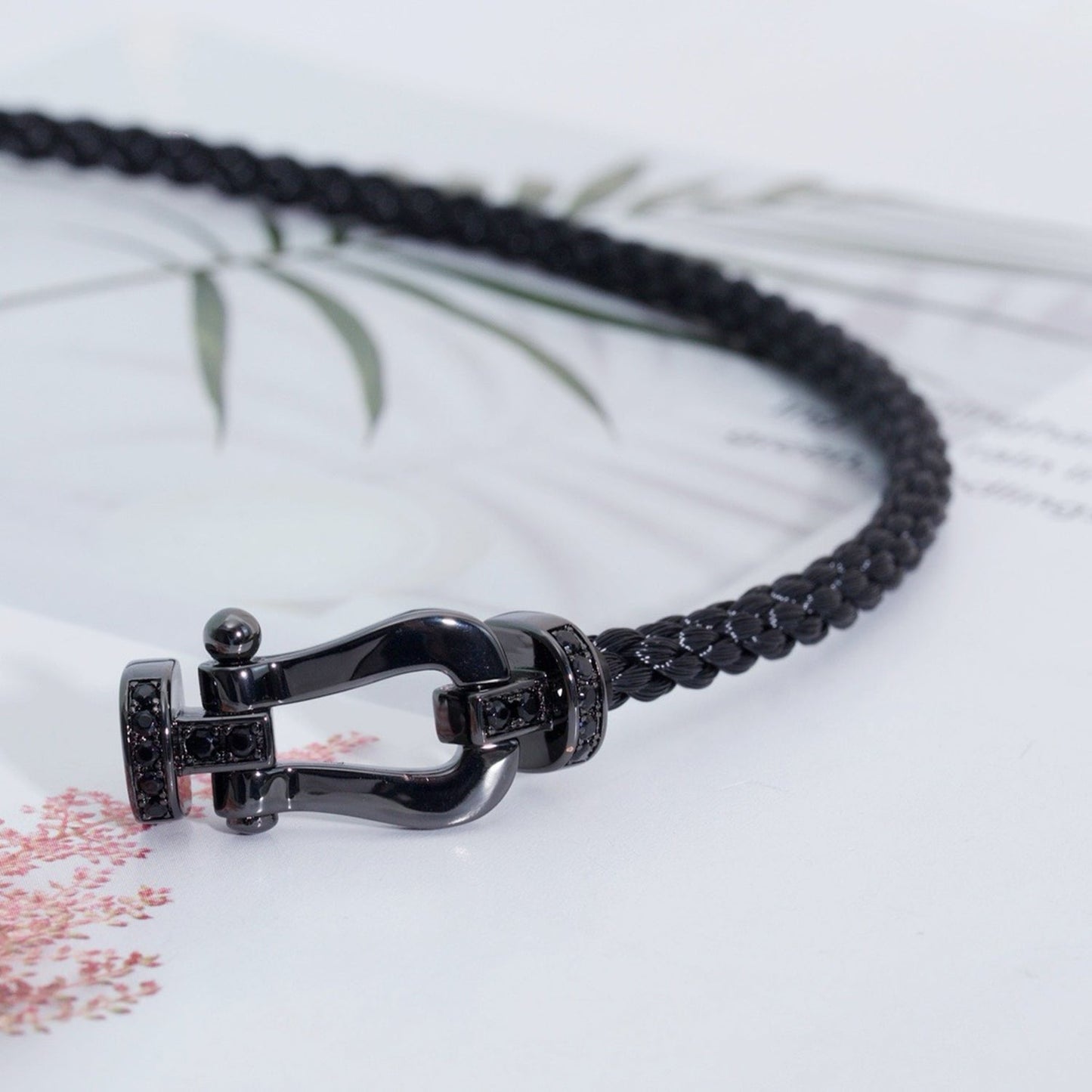 [Royal Top]FORCE LARGE SERIES HORSESHOE BLACK SAMURAI BRACELET