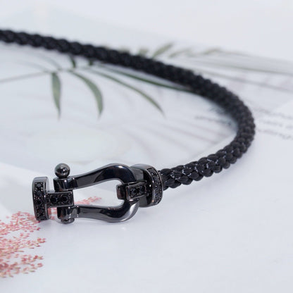 [Royal Top]FORCE LARGE SERIES HORSESHOE BLACK SAMURAI BRACELET