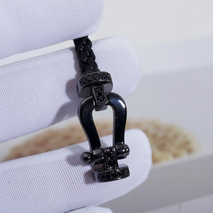 [Royal Top]FORCE LARGE SERIES HORSESHOE BLACK SAMURAI BRACELET