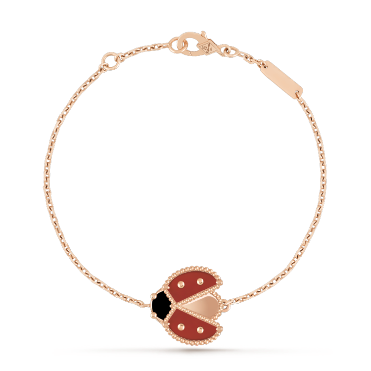 [Royal Top]LUCKY SPRING 1 MOTIF PINK GOLD BRACELET