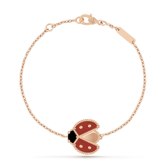 [Royal Top]LUCKY SPRING 1 MOTIF PINK GOLD BRACELET