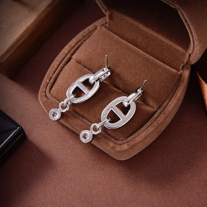 [Royal Top]HM CHAINE DIAMOND EARRINGS