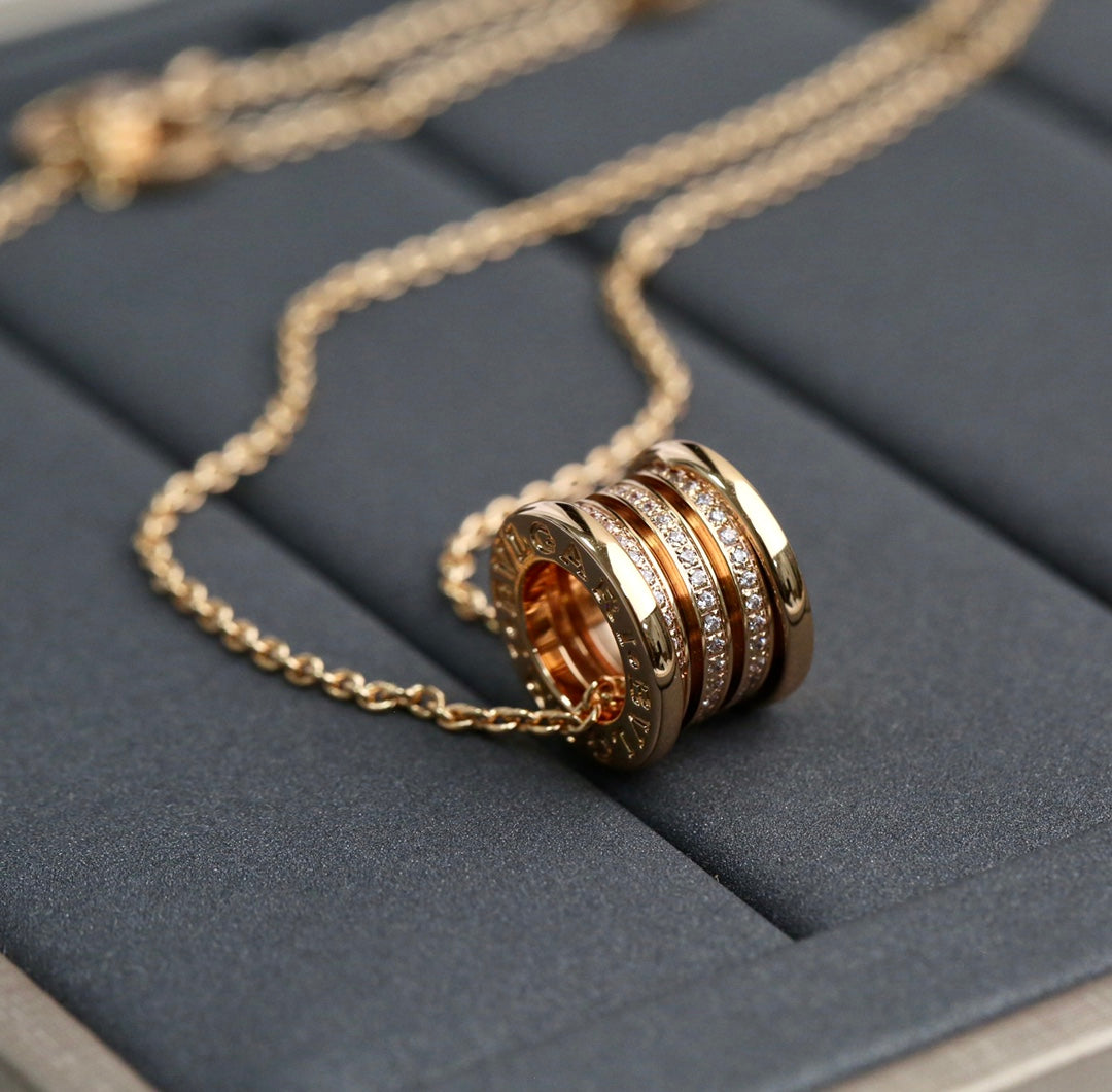 [Royal Top]ZERO 1 PINK GOLD DIAMOND NECKLACE