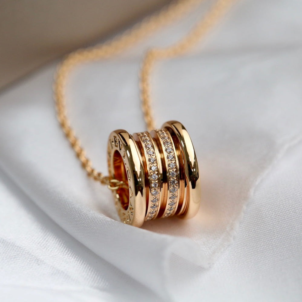 [Royal Top]ZERO 1 PINK GOLD DIAMOND NECKLACE