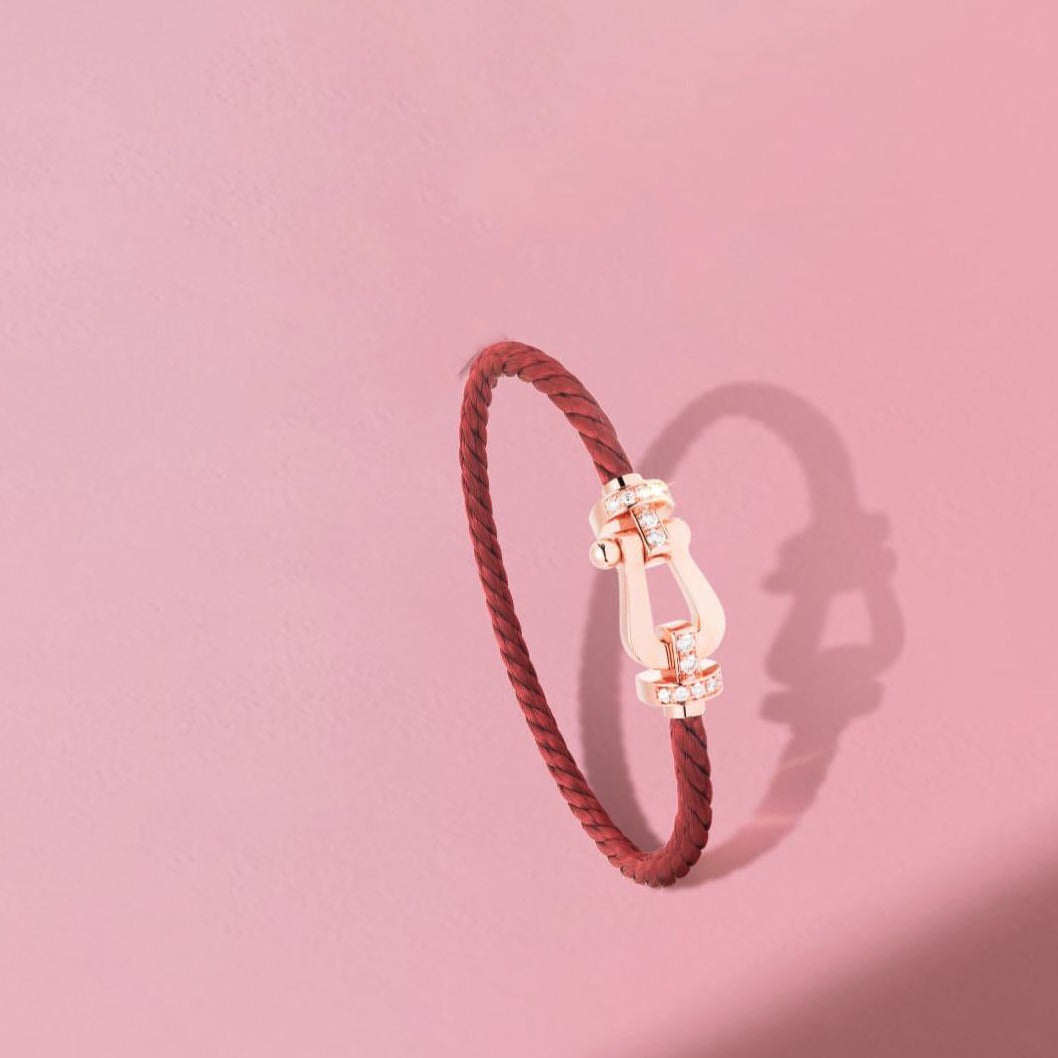 [Royal Top]FORCE 10 HALF DIAMOND PINK GOLD RED CORDERI LARGE AND MEDIUM MODEL