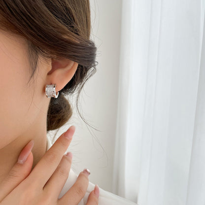 [Royal Top]ZERO 1 DIAMOND PAVED EARRINGS