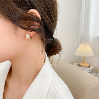 [Royal Top]ZERO 1 DIAMOND PAVED EARRINGS