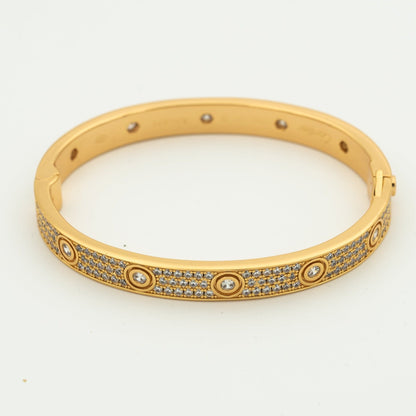 [Royal Top]LOVE BRACELET 6.1MM DIAMOND-PAVED 10 BIG DIAMONDS