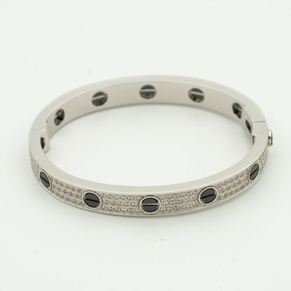 [Royal Top]LOVE BRACELET 6.1MM DIAMOND-PAVED CERAMIC