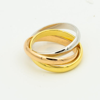 [Royal Top Jewelry]TRINITY RING GOLD PINK GOLD SILVER