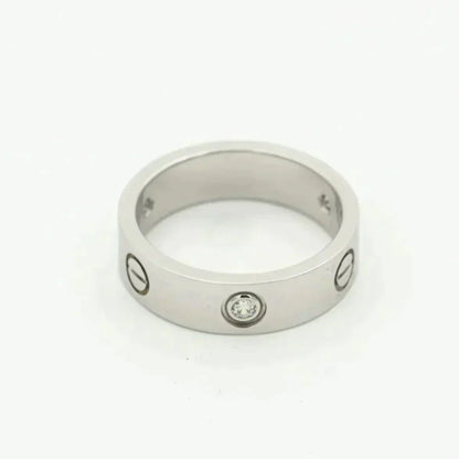 [Royal Top]LOVE RING 5.5MM 3 DIAMONDS SILVER