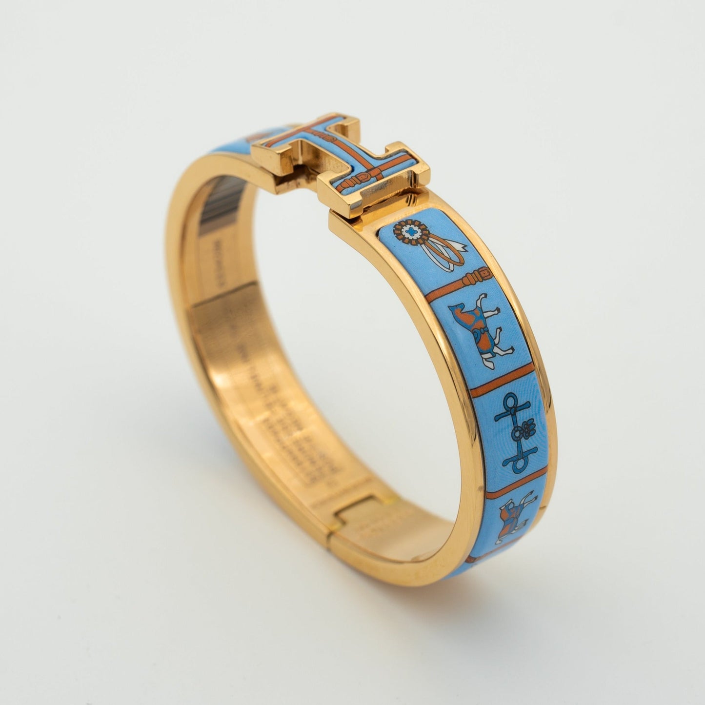[Royal Top]H PINK GOLD BRACELET BLUE CERAMIC