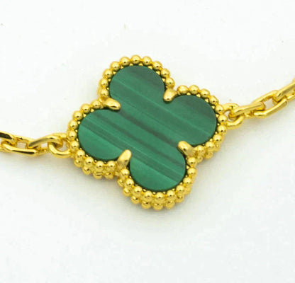 [Royal Top] CLOVER 5 MOTIF MALACHITE BRACELET COLLECTION