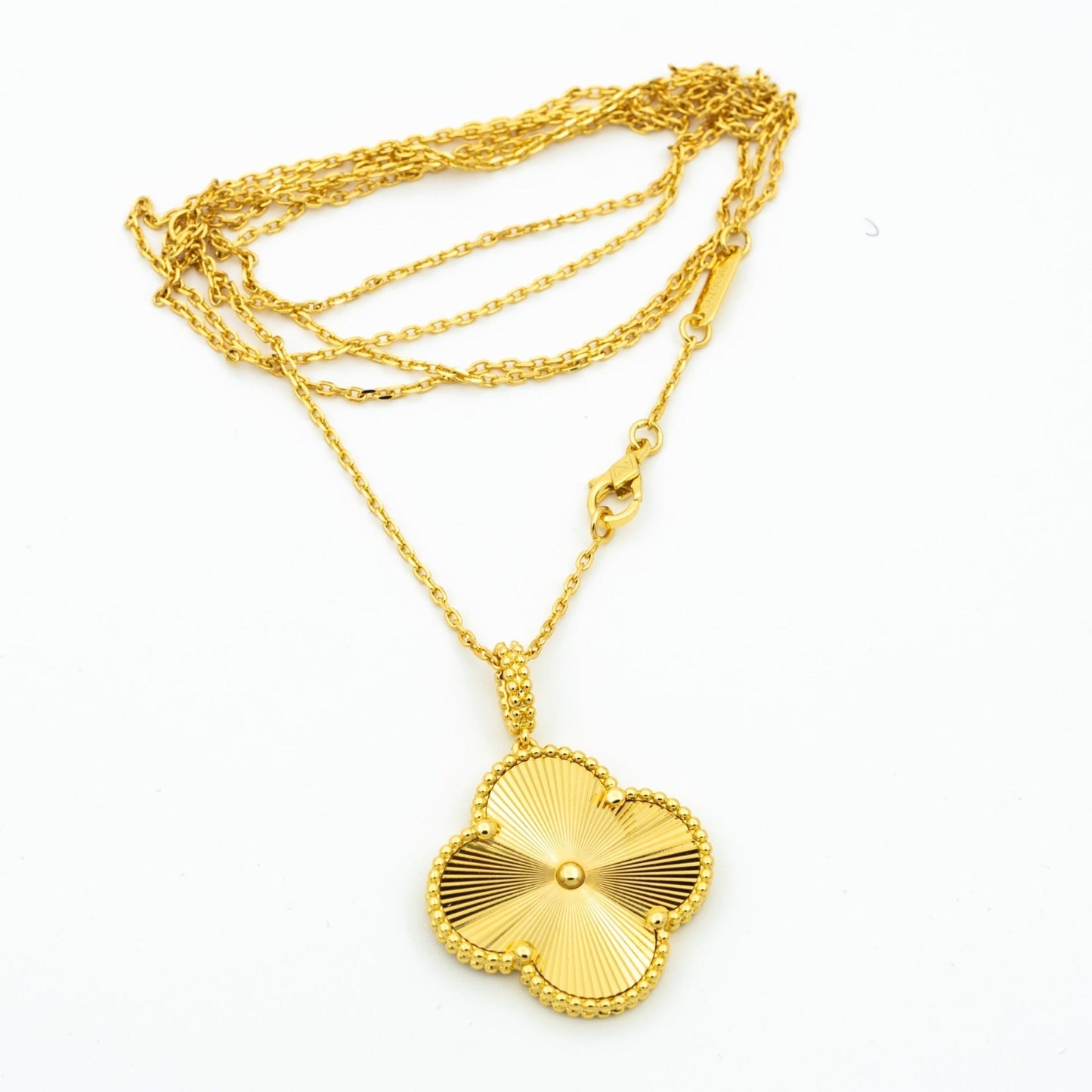 [Royal Top]CLOVER 25MM PEDANT NECKLACE GOLD