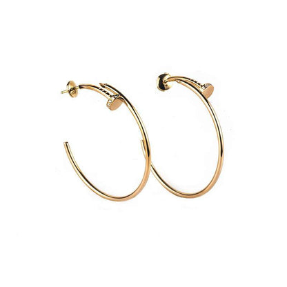 [Royal Top]JUSTE EARRINGS GOLD DIAMONDS 1.8MM