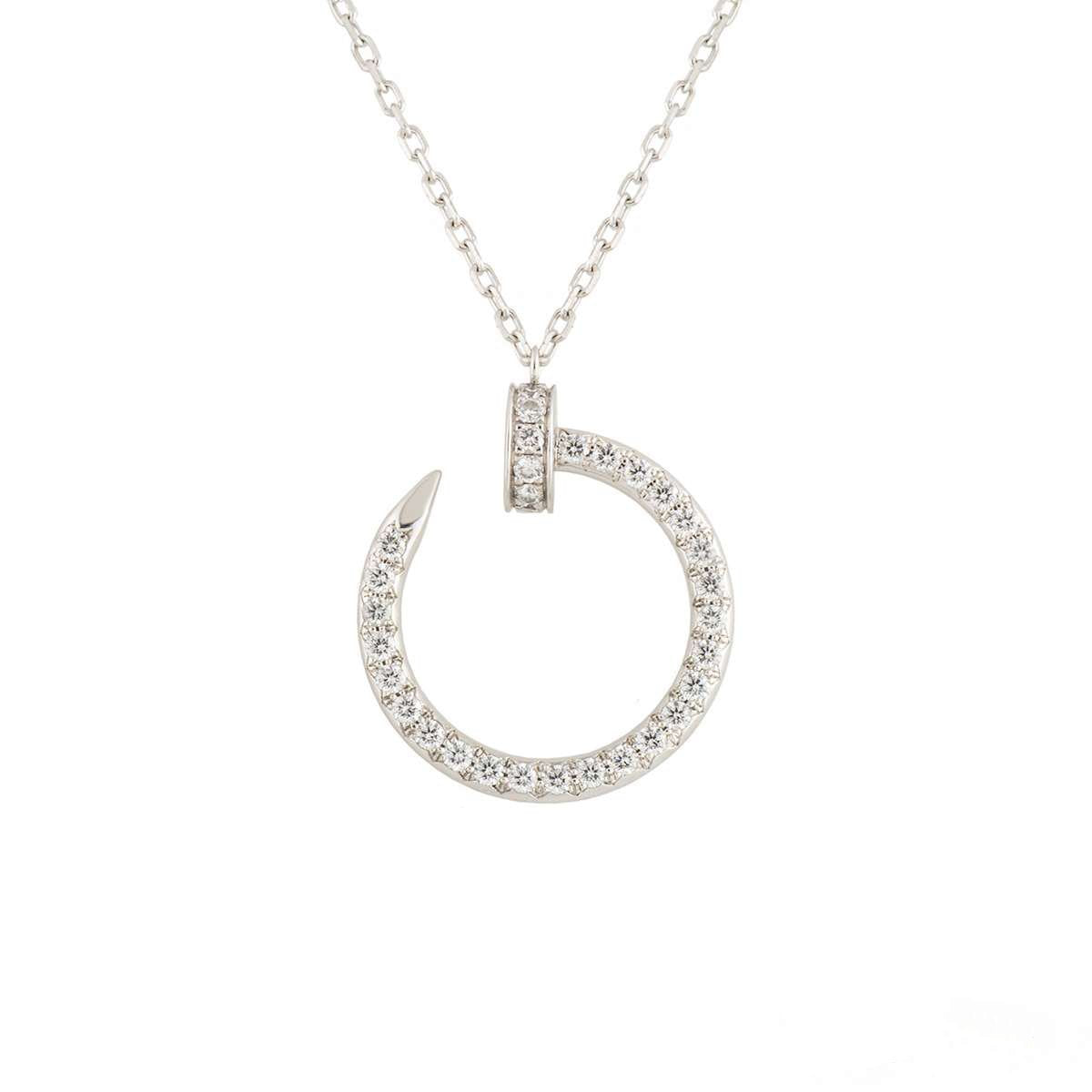 [Royal Top]JUSTE NECKLACE SILVER DIAMONDS