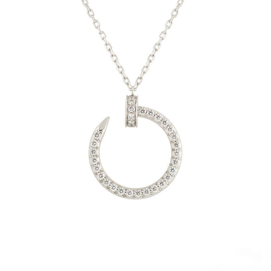 [Royal Top]JUSTE NECKLACE SILVER DIAMONDS