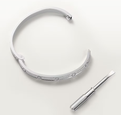 [Royal Top]NEW-LOVE-4.8MM-Width Diamond-Studded Bracelet