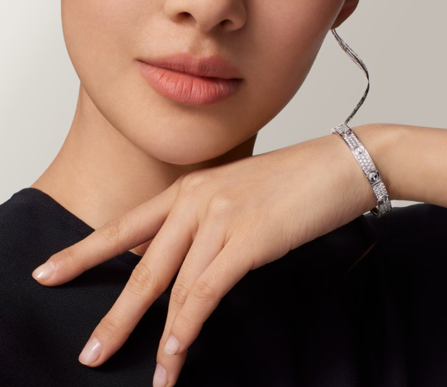 [Royal Top]NEW-LOVE-6.1MM-Width Diamond-Studded Bracelet