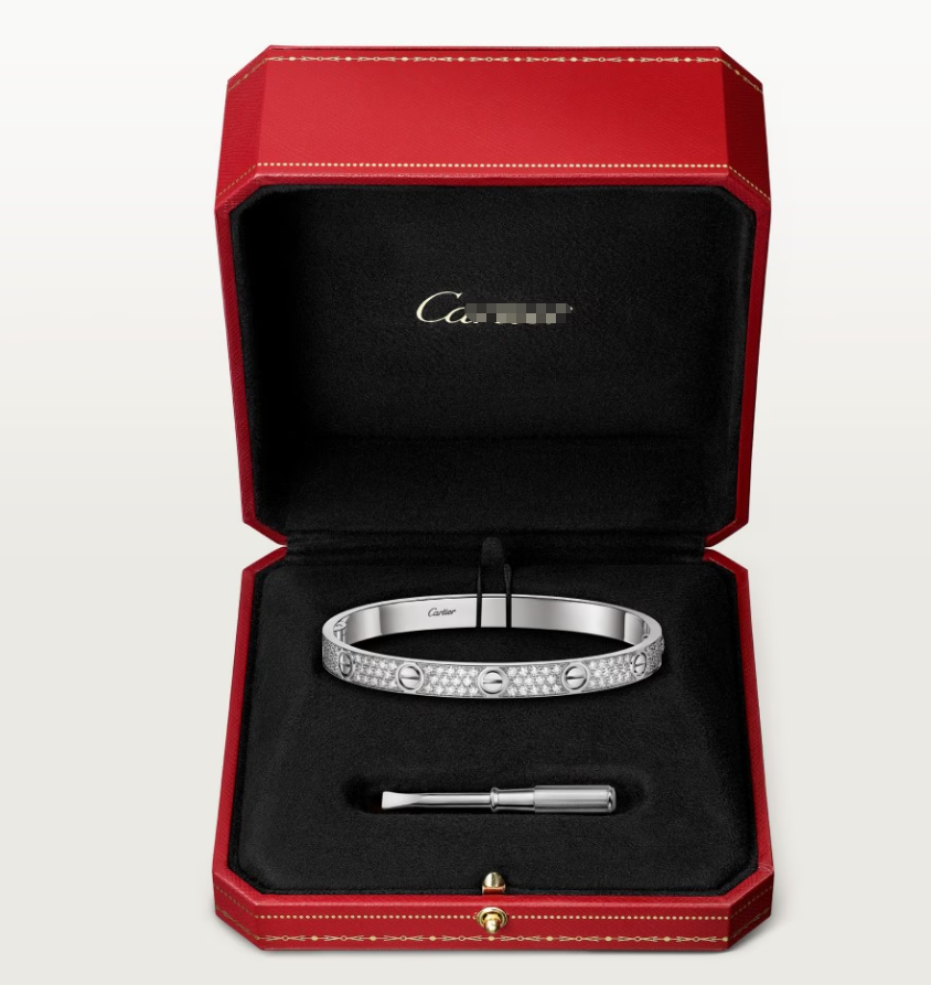 [Royal Top]NEW-LOVE-6.1MM-Width Diamond-Studded Bracelet