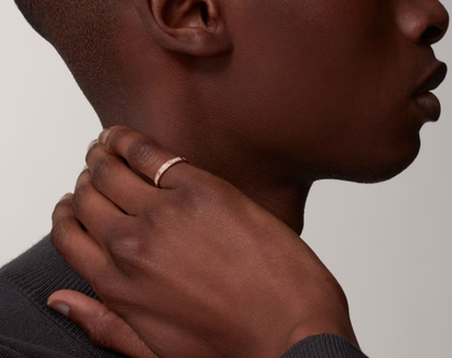 [Royal Top]LOVE RING 2.6mm-wide full-diamond ring Rose Gold