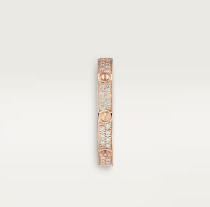 [Royal Top]LOVE RING 2.6mm-wide full-diamond ring Rose Gold