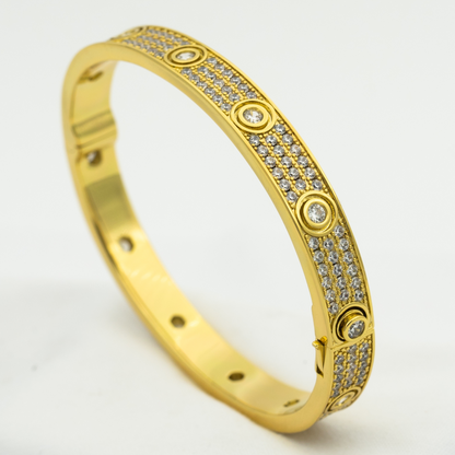 [Royal Top]LOVE BRACELET 6.1MM DIAMOND-PAVED 10 BIG DIAMONDS