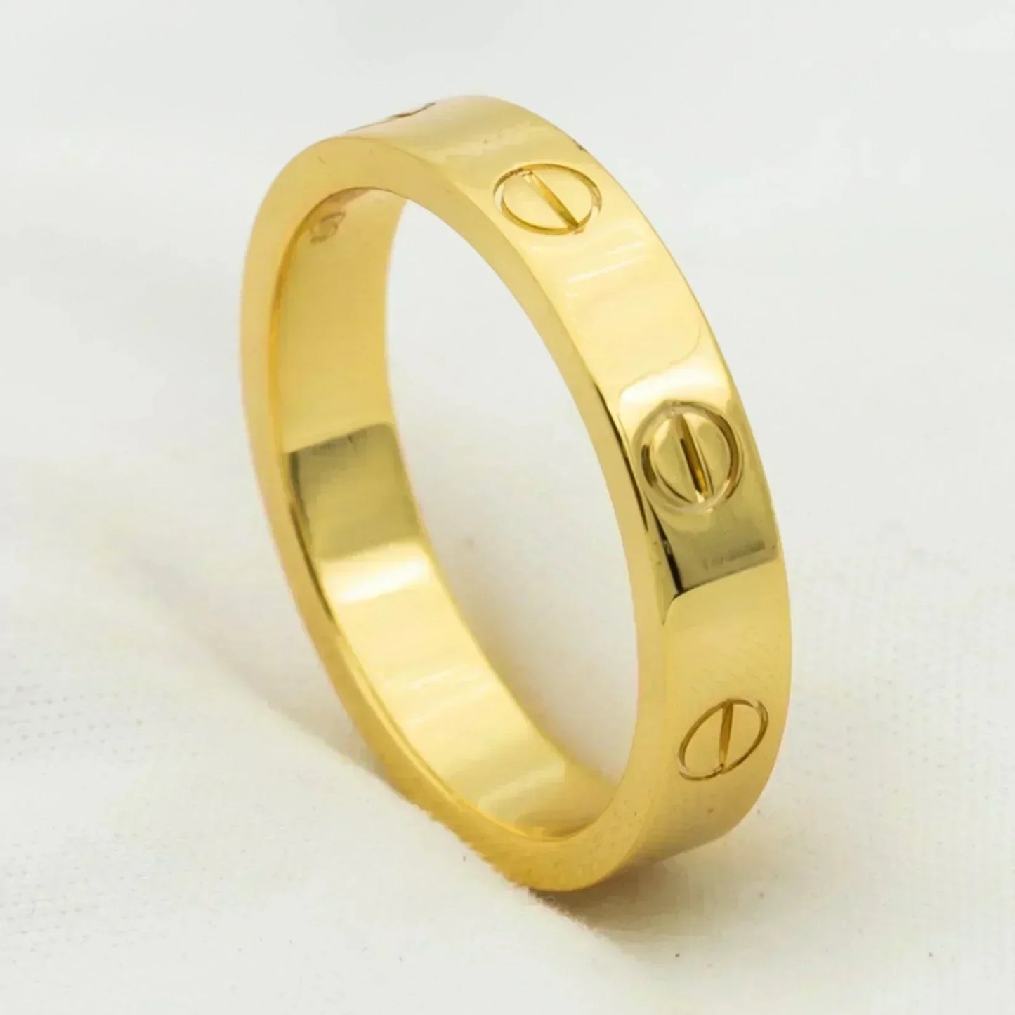 [Royal Top]LOVE RING 4MM 1 DIAMOND GOLD