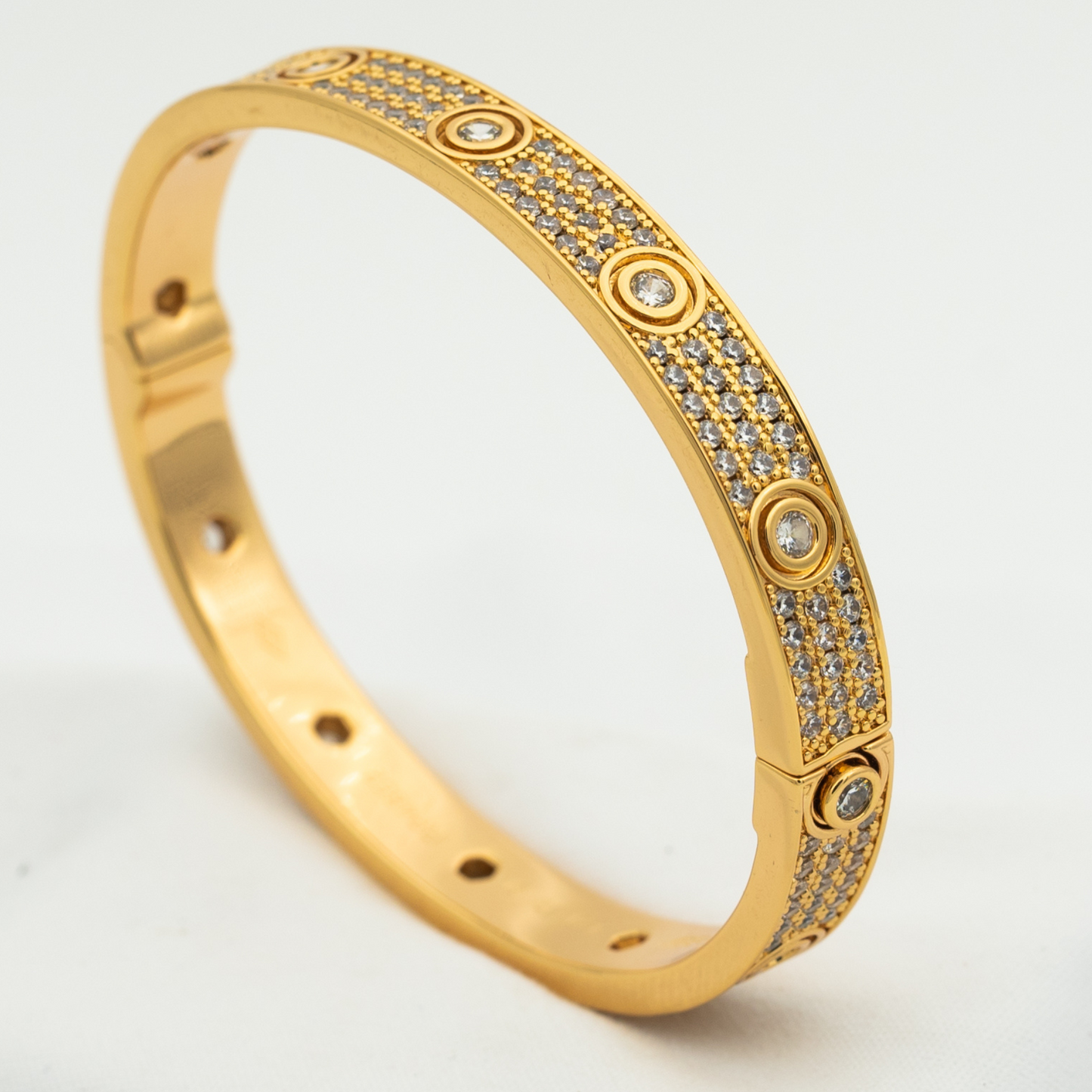 [Royal Top]LOVE BRACELET 6.1MM DIAMOND-PAVED 10 BIG DIAMONDS
