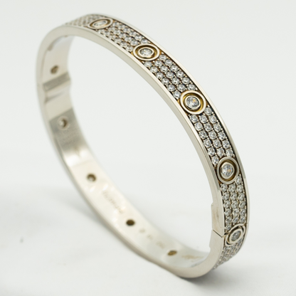 [Royal Top]LOVE BRACELET 6.1MM DIAMOND-PAVED 10 BIG DIAMONDS