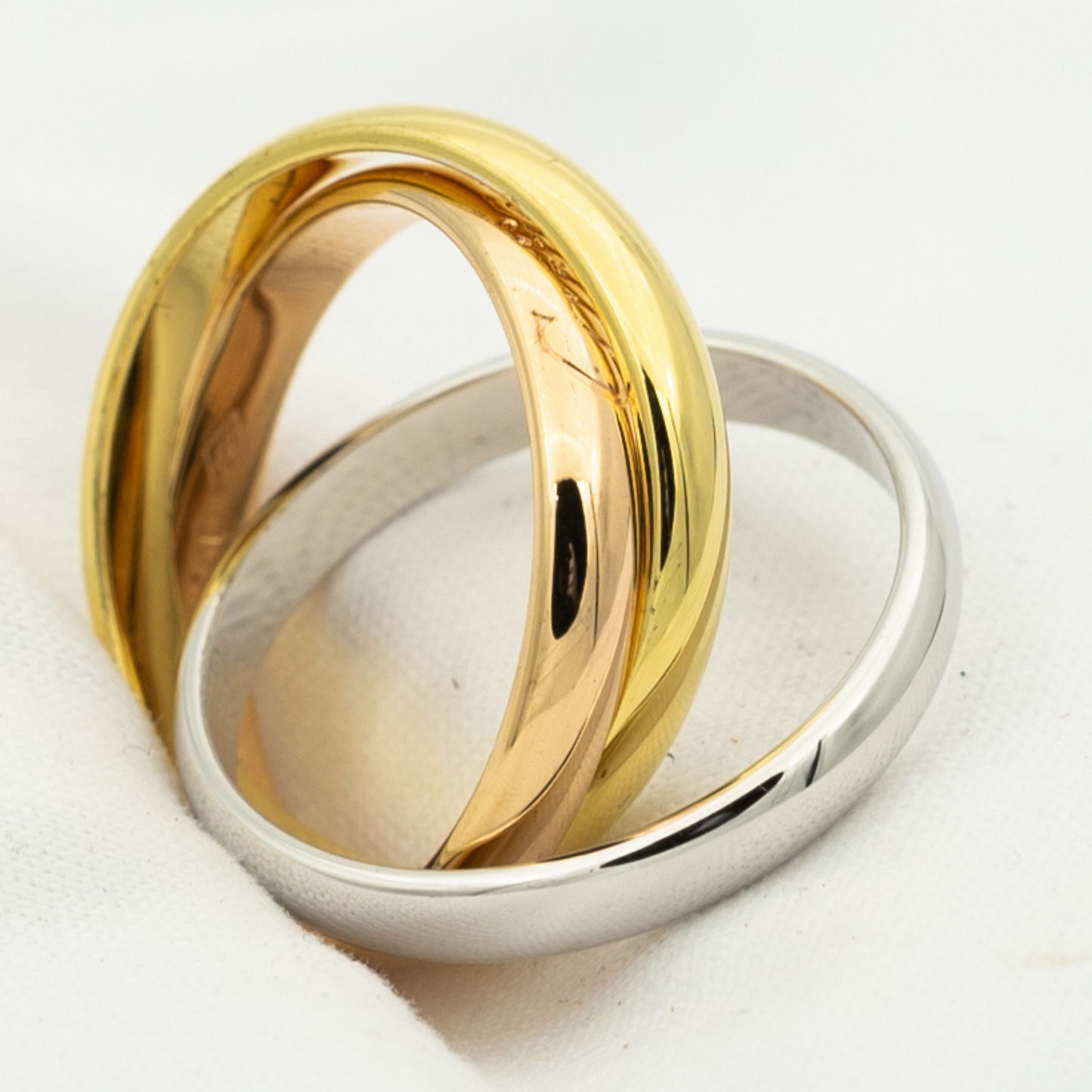 [Royal Top Jewelry]TRINITY RING GOLD PINK GOLD SILVER