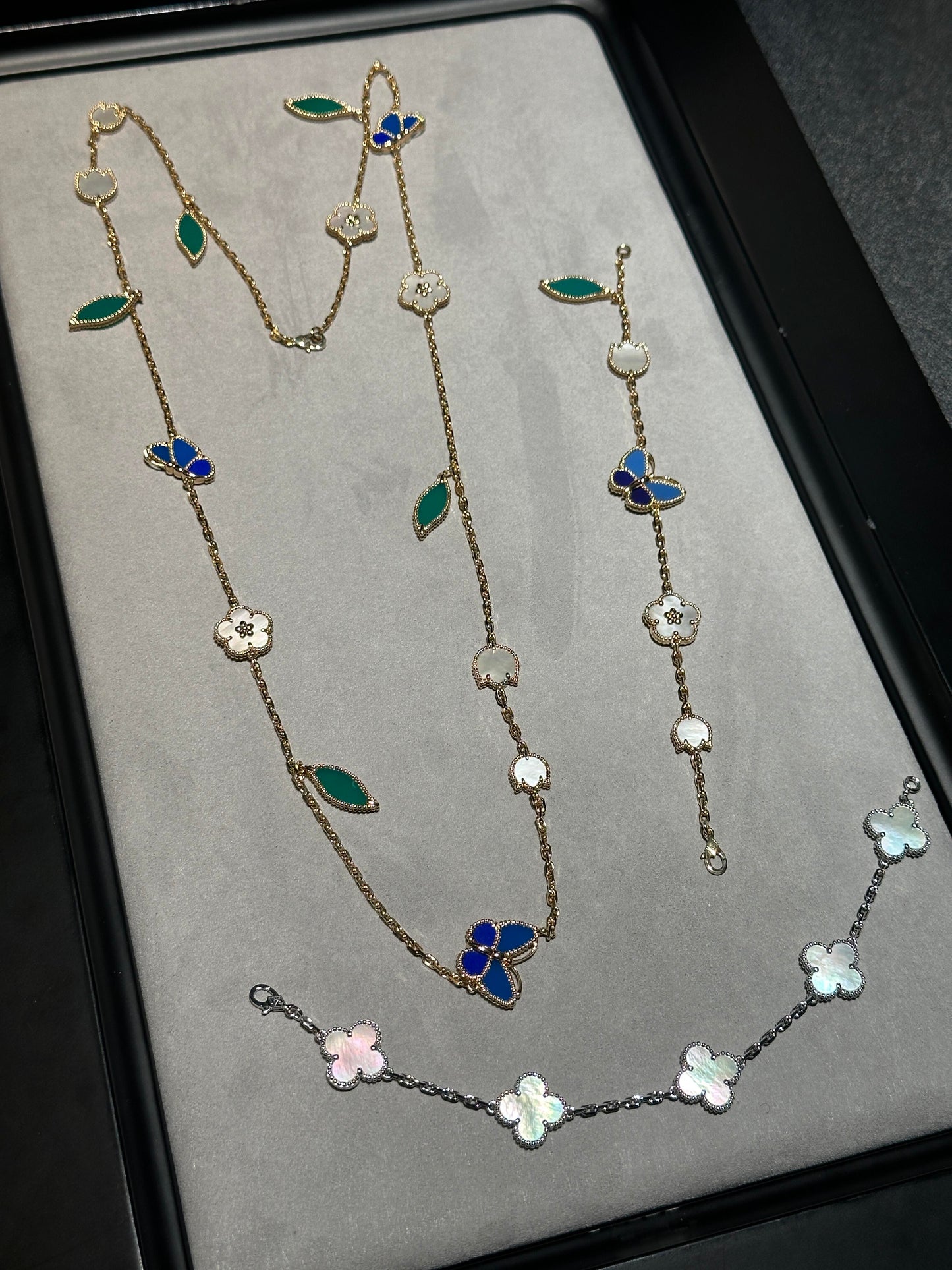 [Royal Top] 26 NEW CLOVER 15 MOTIFS LUCKY NECKLACE