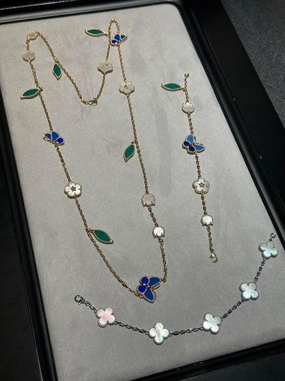 [Royal Top] 26 NEW CLOVER 15 MOTIFS LUCKY NECKLACE
