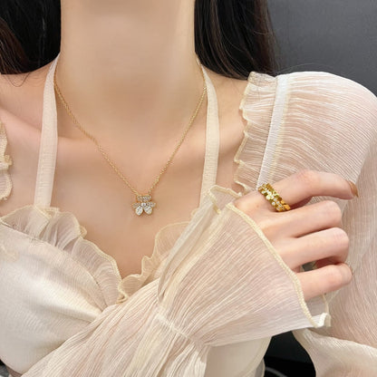 [Royal Top]FLOWER DIAMOND NECKLACE