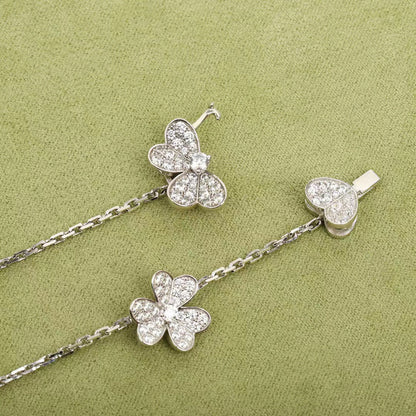 [Royal Top]FRIVOLE SILVER 9 FLOWERS NECKLACE