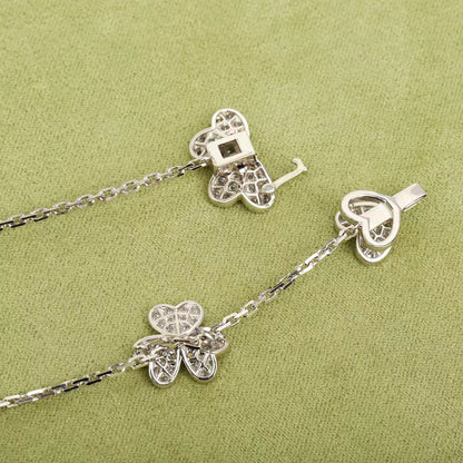 [Royal Top]FRIVOLE SILVER 9 FLOWERS NECKLACE