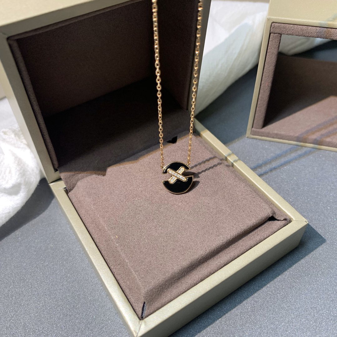 [Royal Top]JEUX DE PINK GOLD DIAMOND NECKLACE