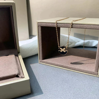 [Royal Top]JEUX DE ROSE GOLD DIAMOND NECKLACE