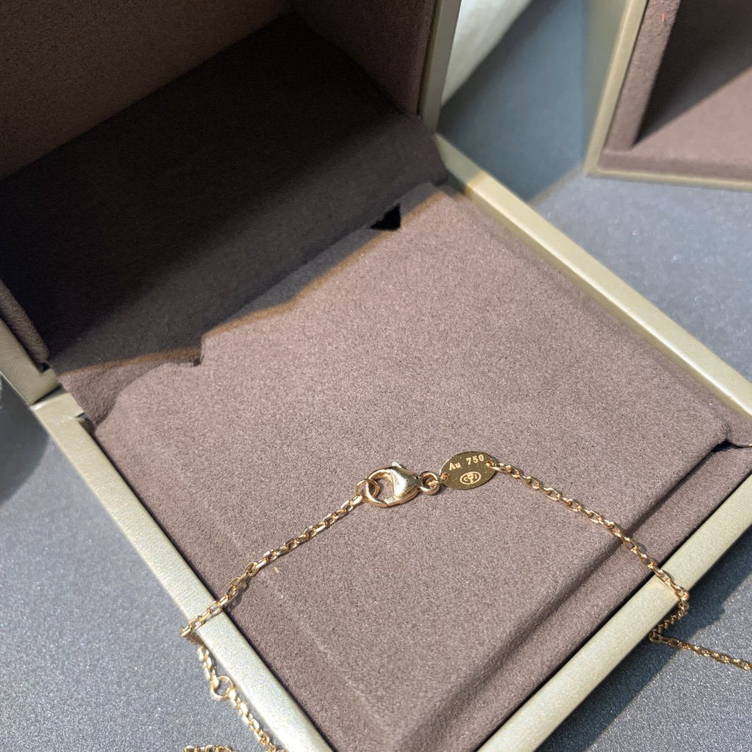 [Royal Top]JEUX DE PINK GOLD DIAMOND NECKLACE