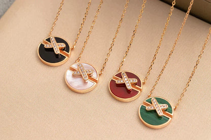 [Royal Top]JEUX DE ROSE GOLD DIAMOND NECKLACE