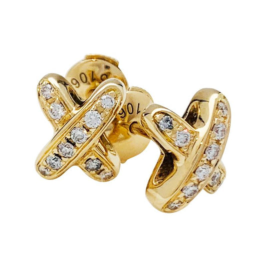 [Royal Top]JEUX DE GOLD DIAMOND EARRINGS