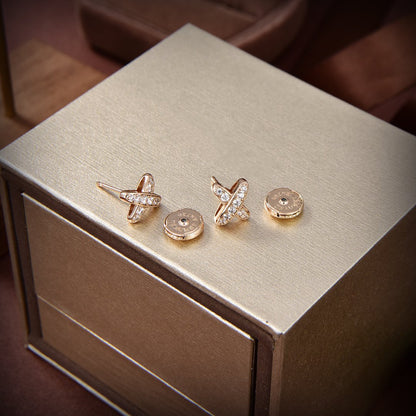 [Royal Top]JEUX DE GOLD DIAMOND EARRINGS