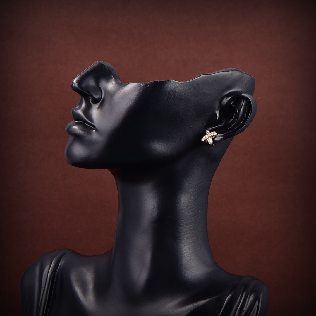 [Royal Top]JEUX DE GOLD DIAMOND EARRINGS