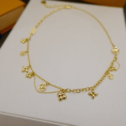 [Royal Top]BLOOMING SUPPLE NECKLACE BRASS